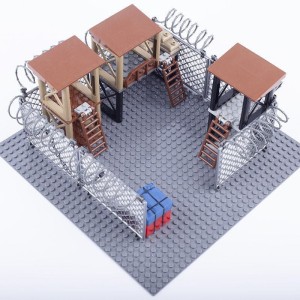 KLOCKI FIGURKI Wojsko BAZA WIĘZIENIE KOSZARY