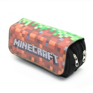 PIÓRNIK Szkolny MINECRAFT 2 komory HIT