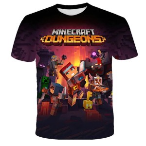 KOSZULKA T-SHIRT 3D DZIECIĘCA DLA DZIECI MINECRAFT 100-160