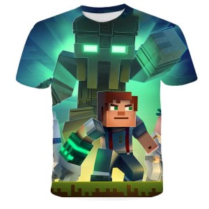 KOSZULKA T-SHIRT 3D DZIECIĘCA DLA DZIECI MINECRAFT 100-160