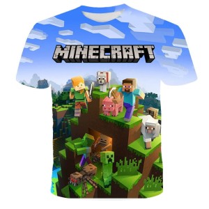 KOSZULKA T-SHIRT 3D DZIECIĘCA DLA DZIECI MINECRAFT 100-160