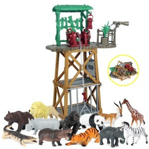 ZESTAW FIGURKI Zwierzęta ZOO Farma Duży Zestaw Edukacyjne 