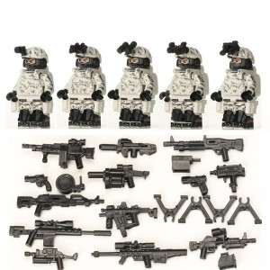 KLOCKI FIGURKI Wojsko Armia Komandosi Snow Special 