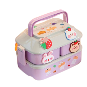 Lunch box dla dziecka śniadaniówka pojemnik pudełko wzorki D