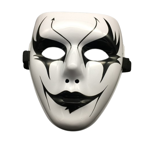 Straszna maska na Halloween klaun z horroru iluzjonista.png