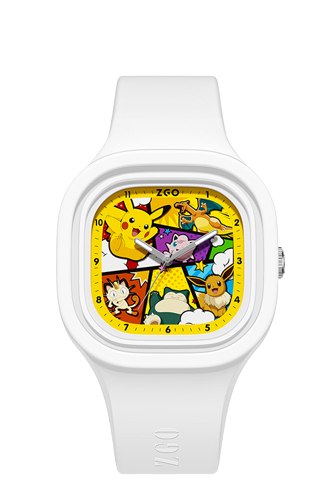 Dziecięcy zegarek Pokemon na silikonowym pasku biały.png