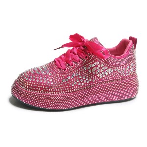 Sneakersy Shine Maxx damskie z kryształkami błyszczące