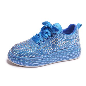 Sneakersy Shine Maxx damskie z kryształkami błyszczące