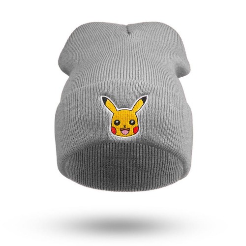 Zimowo - jesienna czapka dla dzieci Pokemon szara.jpeg