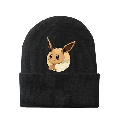Czapka Pokemon z bohaterami dziecięca czarna.jpeg