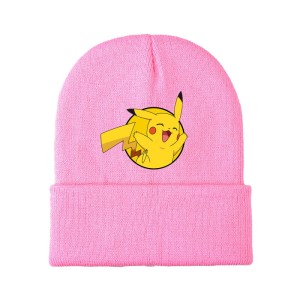 Zimowo jesienna czapka na zimę dziecięca Pokemon ciepła