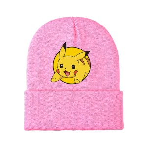 Zimowo jesienna czapka na zimę dziecięca Pokemon ciepła