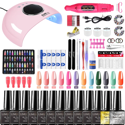 Zestaw do paznokci Uv frezarka dodatki.png