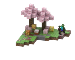 Klocki magnetyczne budowle My World Minecraft duże elementy 