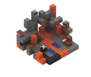 Klocki magnetyczne budowle My World Minecraft duże elementy