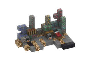 Klocki magnetyczne budowle My World Minecraft duże elementy