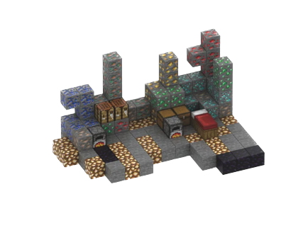Klocki Minecraft magnetyczne duże 2 cm x 2 cm seria budowli .png