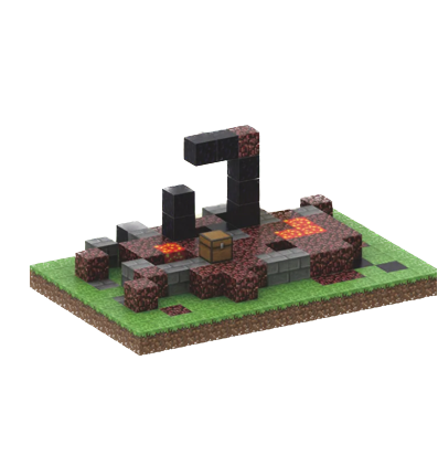 Klocki Minecraft magnetyczne duże 2 cm x 2 cm seria budowli .png