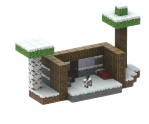 Klocki magnetyczne budowle My World Minecraft duże elementy