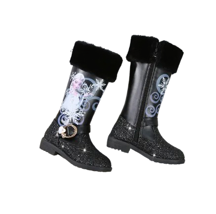 Buty zimowe kozaczki dla dziewczynki Kraina Lodu.png