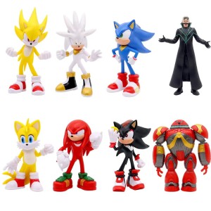 Zabawka Zestaw Figurki Sonic 8 szt 12 cm