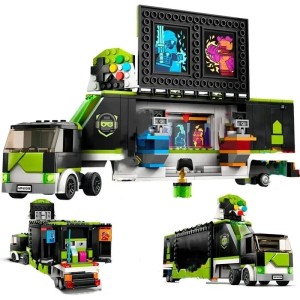 Zestaw Klocki TECHNIC zabawka dla dzieci Mobilne Centrum Gier Cyber Master + Figurki