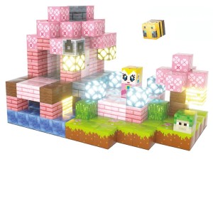 Zestaw Klocki Konstrukcyjne Magnetyczne 150szt MINECRAFT 