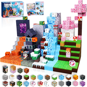 Zestaw Klocki Konstrukcyjne Magnetyczne MINECRAFT 150szt