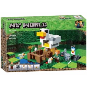 Zestaw Klocki Konstrukcyjne MINECRAFT Kurnik z Kurą