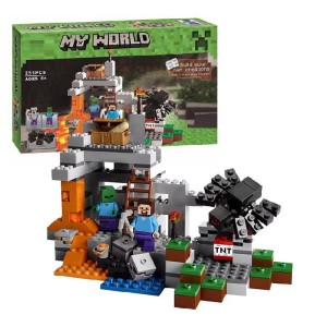 Zestaw Klocki Konstrukcyjne MINECRAFT Twierdza z Endem i biblioteką