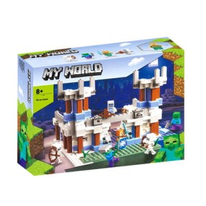 Zestaw Klocki Konstrukcyjne MINECRAFT Lodowy Zamek Bohaterów i Potworów