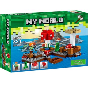 Zestaw Klocki Konstrukcyjne MINECRAFT Grzybowa Wyspa