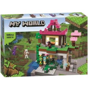 Zestaw Klocki Konstrukcyjne MINECRAFT Domek na Wzgórzu z Ogrodem