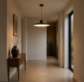 Designerska Lampa Wisząca LED Żyrandol UFO Talerz Zielony