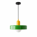 Szklana Lampa Wisząca LED Żyrandol w Stylu Retro i Pop-Art 25 CM