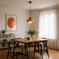 Szklana Lampa Wisząca LED Żyrandol w Stylu Retro i Pop-Art 25 CM