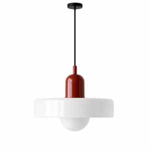 Szklana Lampa Wisząca LED Żyrandol w Stylu Retro i Pop-Art 25 CM