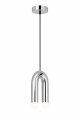 Lampa Wisząca LED Chrom U-Shape Nowoczesny Żyrandol Punktowy
