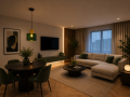 Nowoczesna Szklana Lampa Wisząca Zielony Designerski Żyrandol Punktowy