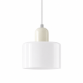 Nowoczesna Szklana Lampa Wisząca Biały Designerski Żyrandol Punktowy