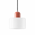 Nowoczesna Szklana Lampa Wisząca Biały Designerski Żyrandol Punktowy
