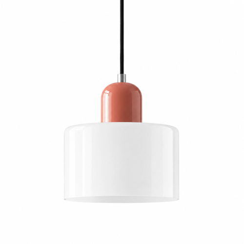 Nowoczesna Szklana Lampa Wisząca Biały Designerski Żyrandol Punktowy
