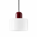 Nowoczesna Szklana Lampa Wisząca Biały Designerski Żyrandol Punktowy