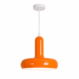 Designerska Lampa Wisząca Retro Nowoczesny Żyrandol Punktowy Pomarańczowy