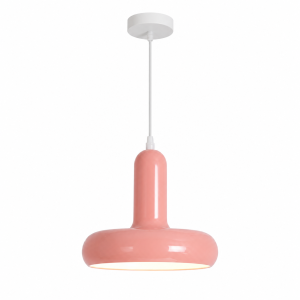 Designerska Lampa Wisząca Retro Nowoczesny Żyrandol Punktowy Różowy