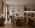 Designerska Lampa Wisząca Retro Nowoczesny Żyrandol Punktowy Różowy