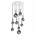 Nowoczesna Lampa Wisząca LED Kule 9 Minimalistyczny Żyrandol Kaskadowy