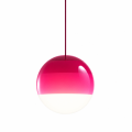 Lampa Wisząca LED Rubinowy Róż Szklana Kula