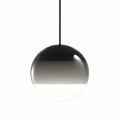 Lampa Wisząca LED Orbitowa Czerń Szklana Kula