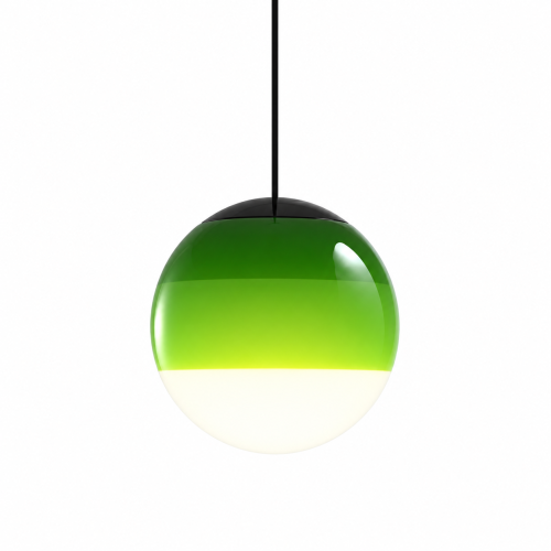 Lampa Wisząca LED Botaniczna Zieleń Szklana Kula